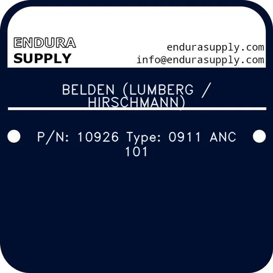 belden-lumberg-hirschmann-pn-10926-type-0911-anc-101
