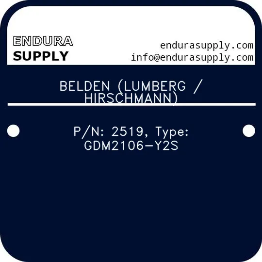 belden-lumberg-hirschmann-pn-2519-type-gdm2106-y2s