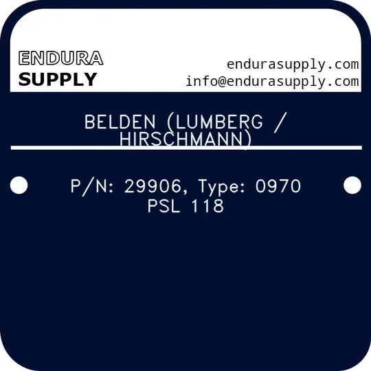 belden-lumberg-hirschmann-pn-29906-type-0970-psl-118