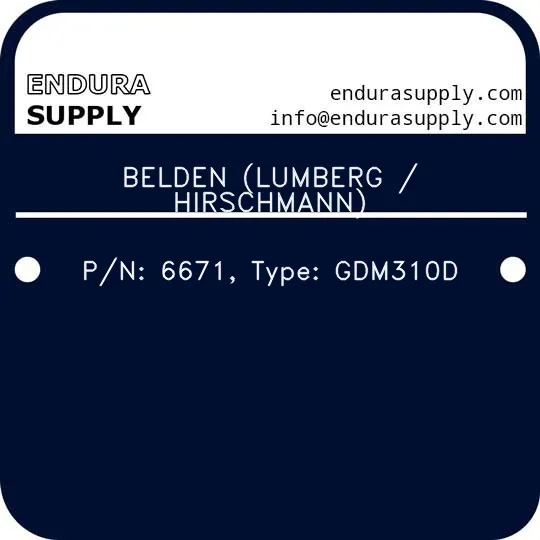 belden-lumberg-hirschmann-pn-6671-type-gdm310d