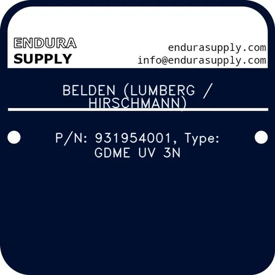 belden-lumberg-hirschmann-pn-931954001-type-gdme-uv-3n