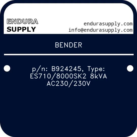 bender-pn-b924245-type-es7108000sk2-8kva-ac230230v
