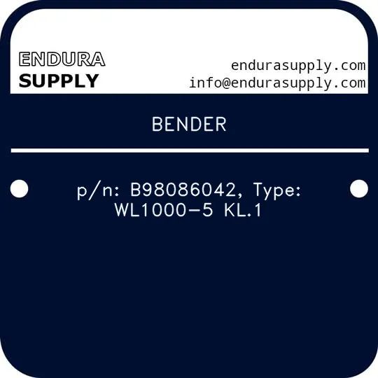bender-pn-b98086042-type-wl1000-5-kl1