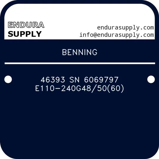 benning-46393-sn-6069797-e110-240g485060