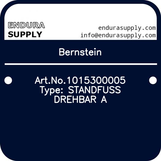 bernstein-artno1015300005-type-standfuss-drehbar-a