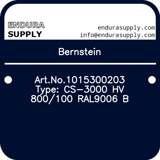 bernstein-artno1015300203-type-cs-3000-hv-800100-ral9006-b