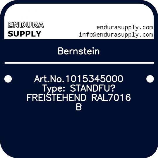bernstein-artno1015345000-type-standfu-freistehend-ral7016-b