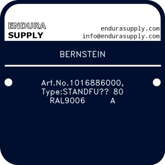 bernstein-artno1016886000-typestandfu-80-ral9006-a