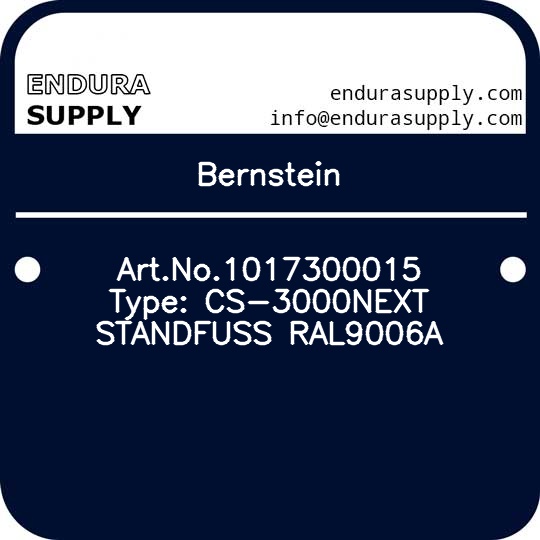 bernstein-artno1017300015-type-cs-3000next-standfuss-ral9006a