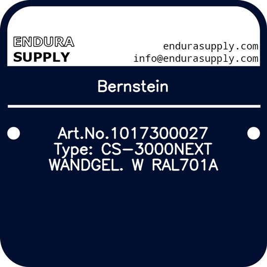 bernstein-artno1017300027-type-cs-3000next-wandgel-w-ral701a