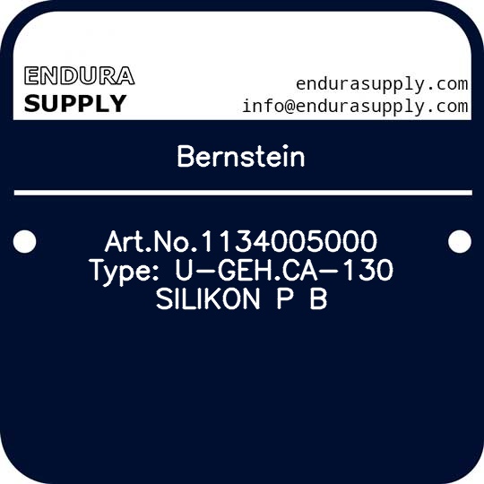bernstein-artno1134005000-type-u-gehca-130-silikon-p-b