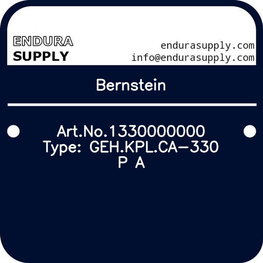 bernstein-artno1330000000-type-gehkplca-330-p-a