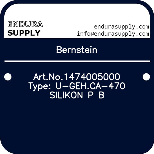 bernstein-artno1474005000-type-u-gehca-470-silikon-p-b