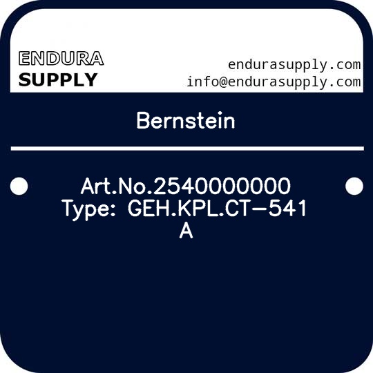 bernstein-artno2540000000-type-gehkplct-541-a