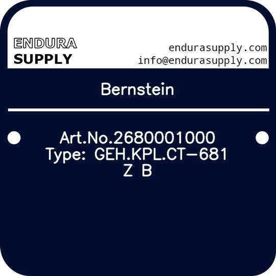 bernstein-artno2680001000-type-gehkplct-681-z-b