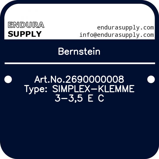 bernstein-artno2690000008-type-simplex-klemme-3-35-e-c