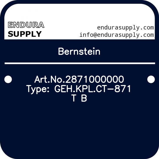 bernstein-artno2871000000-type-gehkplct-871-t-b