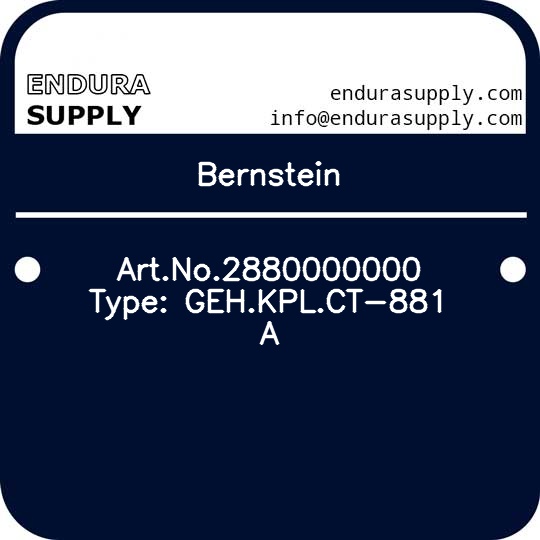 bernstein-artno2880000000-type-gehkplct-881-a