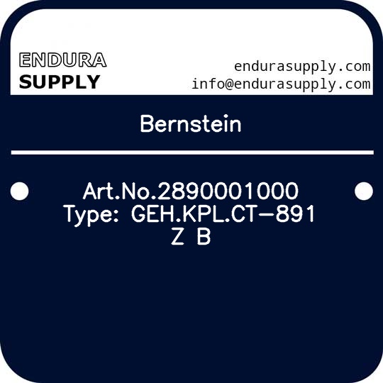 bernstein-artno2890001000-type-gehkplct-891-z-b