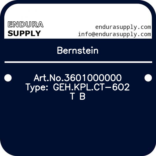 bernstein-artno3601000000-type-gehkplct-6o2-t-b