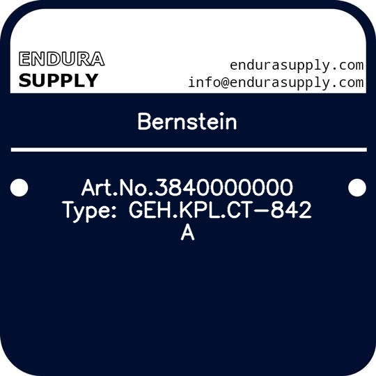 bernstein-artno3840000000-type-gehkplct-842-a