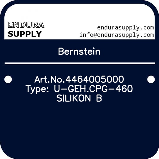 bernstein-artno4464005000-type-u-gehcpg-460-silikon-b