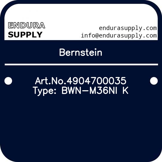 bernstein-artno4904700035-type-bwn-m36ni-k