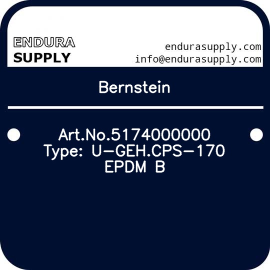 bernstein-artno5174000000-type-u-gehcps-170-epdm-b