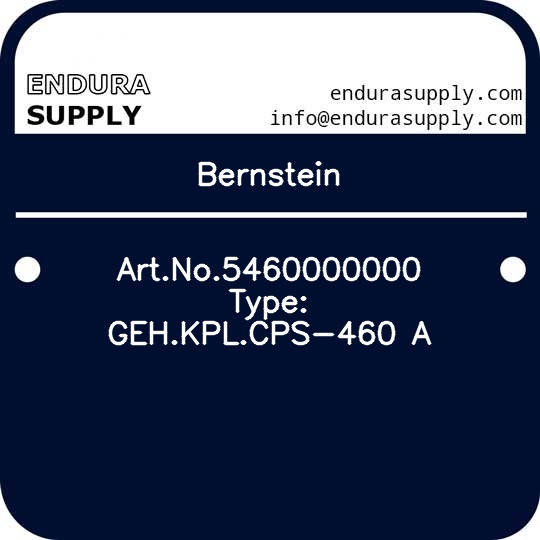 bernstein-artno5460000000-type-gehkplcps-460-a