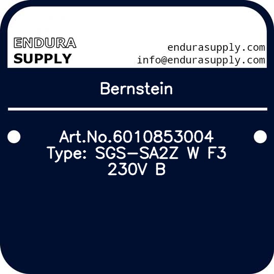 bernstein-artno6010853004-type-sgs-sa2z-w-f3-230v-b