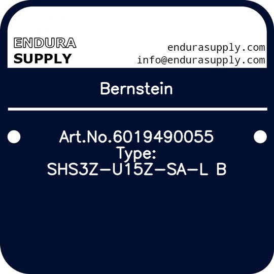 bernstein-artno6019490055-type-shs3z-u15z-sa-l-b