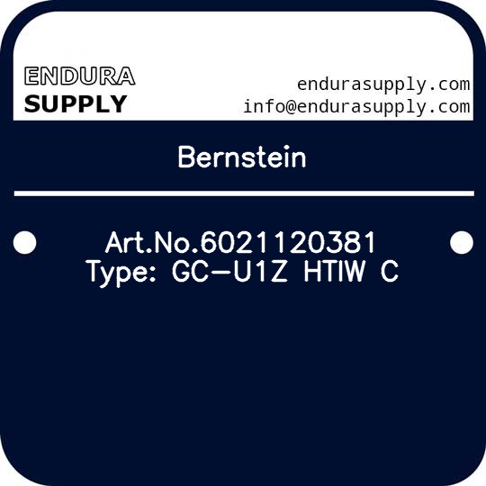 bernstein-artno6021120381-type-gc-u1z-htiw-c