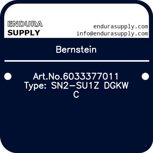 bernstein-artno6033377011-type-sn2-su1z-dgkw-c