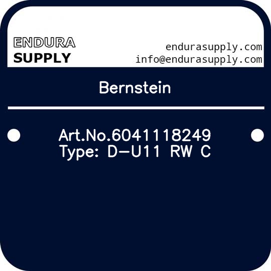 bernstein-artno6041118249-type-d-u11-rw-c