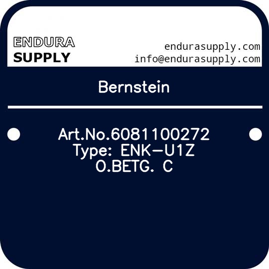 bernstein-artno6081100272-type-enk-u1z-obetg-c