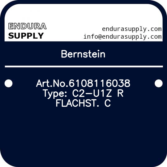 bernstein-artno6108116038-type-c2-u1z-r-flachst-c