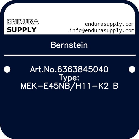 bernstein-artno6363845040-type-mek-e45nbh11-k2-b