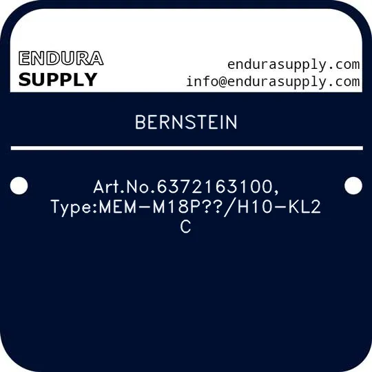 bernstein-artno6372163100-typemem-m18poh10-kl2-c
