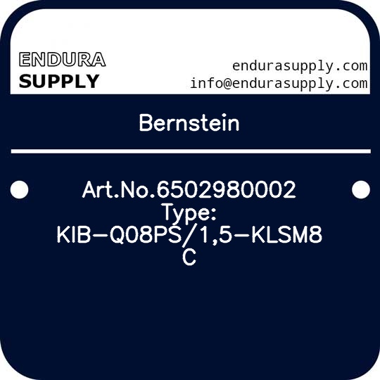 bernstein-artno6502980002-type-kib-q08ps15-klsm8-c
