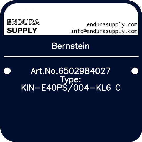 bernstein-artno6502984027-type-kin-e40ps004-kl6-c