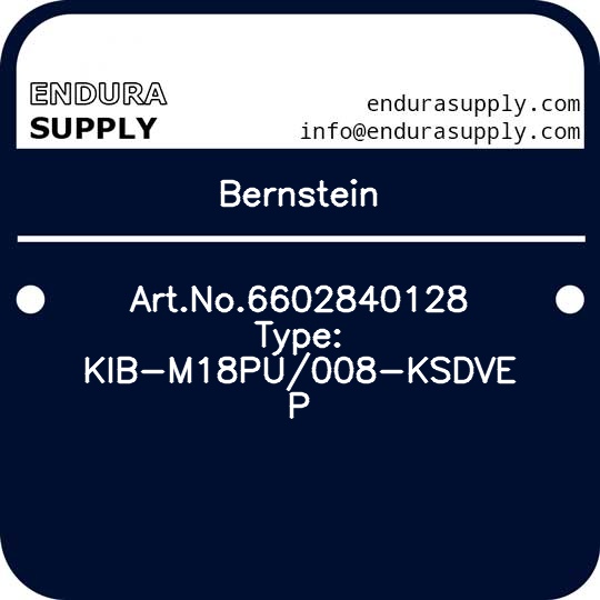 bernstein-artno6602840128-type-kib-m18pu008-ksdve-p