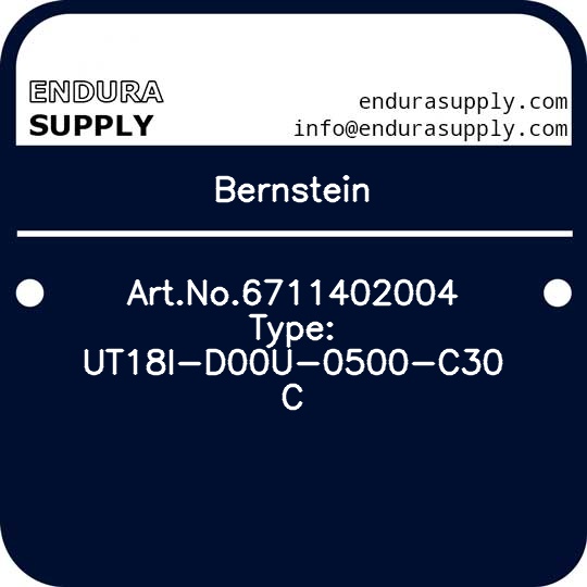 bernstein-artno6711402004-type-ut18i-d00u-0500-c30-c