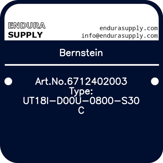 bernstein-artno6712402003-type-ut18i-d00u-0800-s30-c