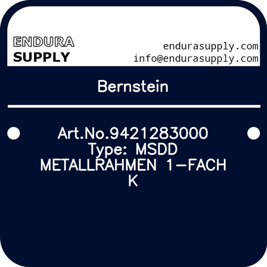 bernstein-artno9421283000-type-msdd-metallrahmen-1-fach-k