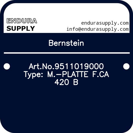 bernstein-artno9511019000-type-m-platte-fca-420-b
