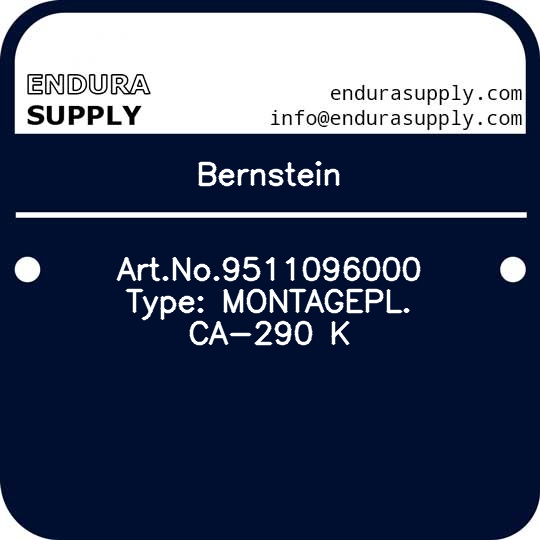 bernstein-artno9511096000-type-montagepl-ca-290-k