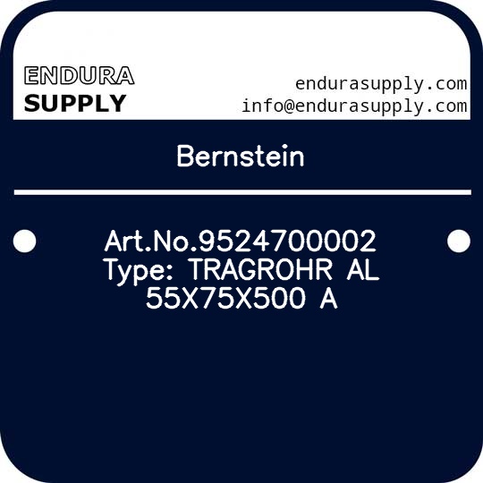bernstein-artno9524700002-type-tragrohr-al-55x75x500-a