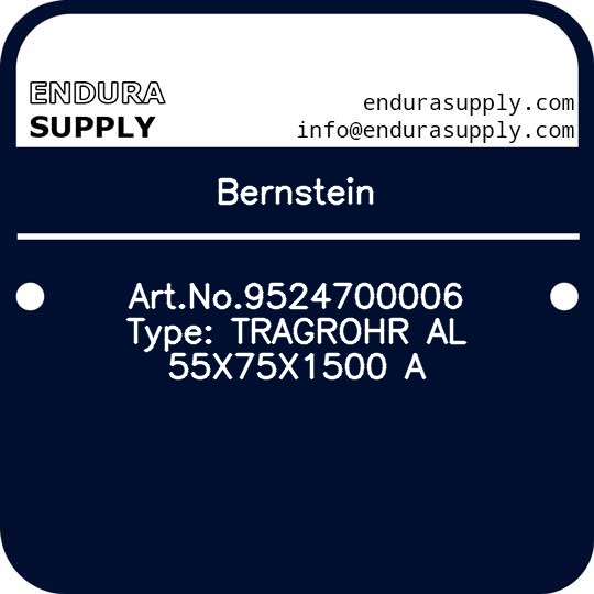 bernstein-artno9524700006-type-tragrohr-al-55x75x1500-a
