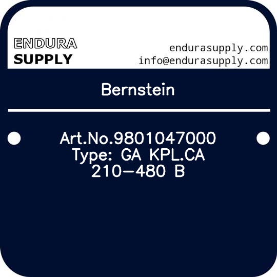 bernstein-artno9801047000-type-ga-kplca-210-480-b