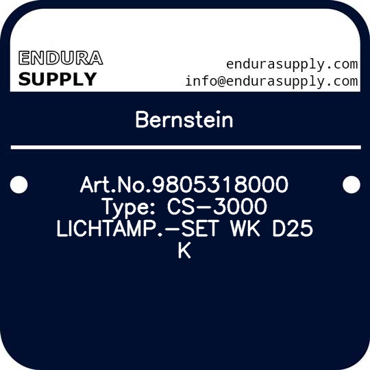bernstein-artno9805318000-type-cs-3000-lichtamp-set-wk-d25-k